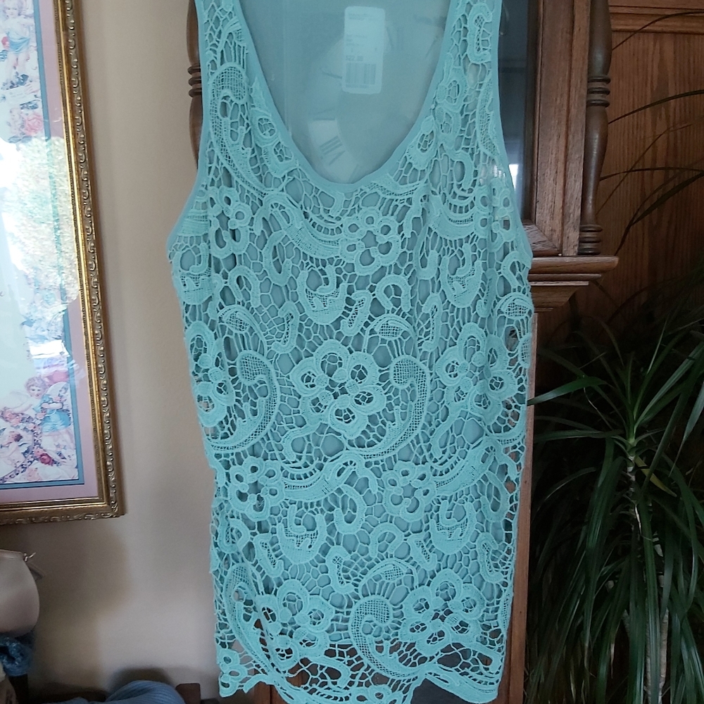 Lace Sheer Tank Top